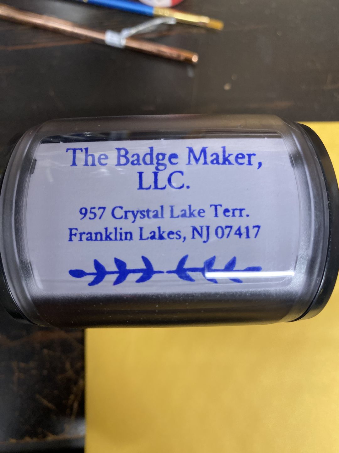 Customer photo review of Return Address Stamp