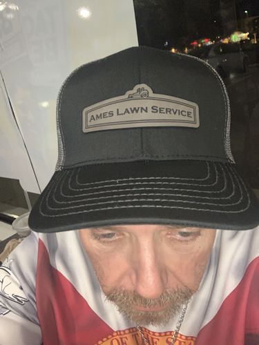Customer photo review of [12 Pack] 112 Style Leather Patch Trucker Hats - Custom Shape Patch