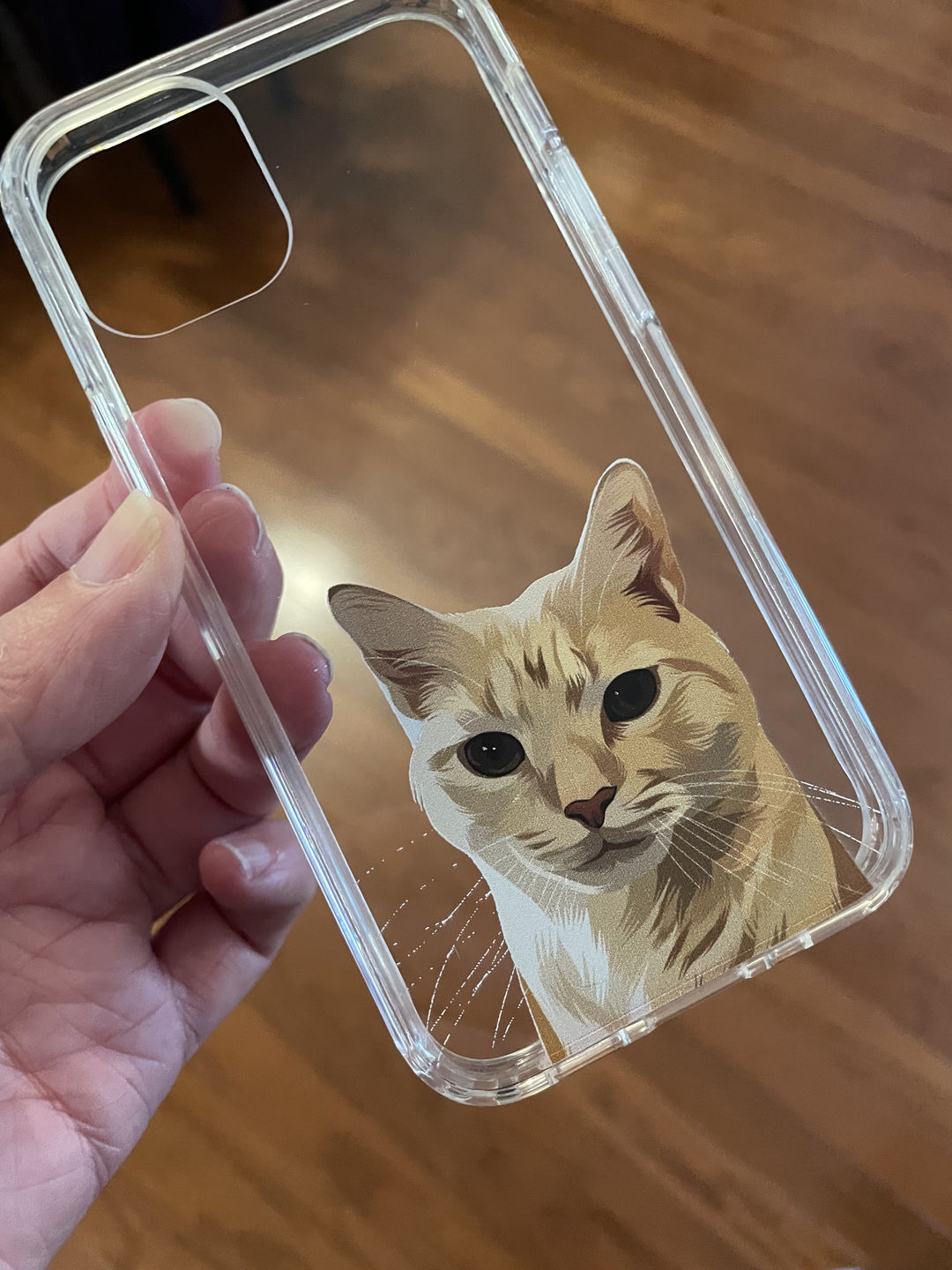 Customer photo review of Custom Pet Portrait Phone Cases