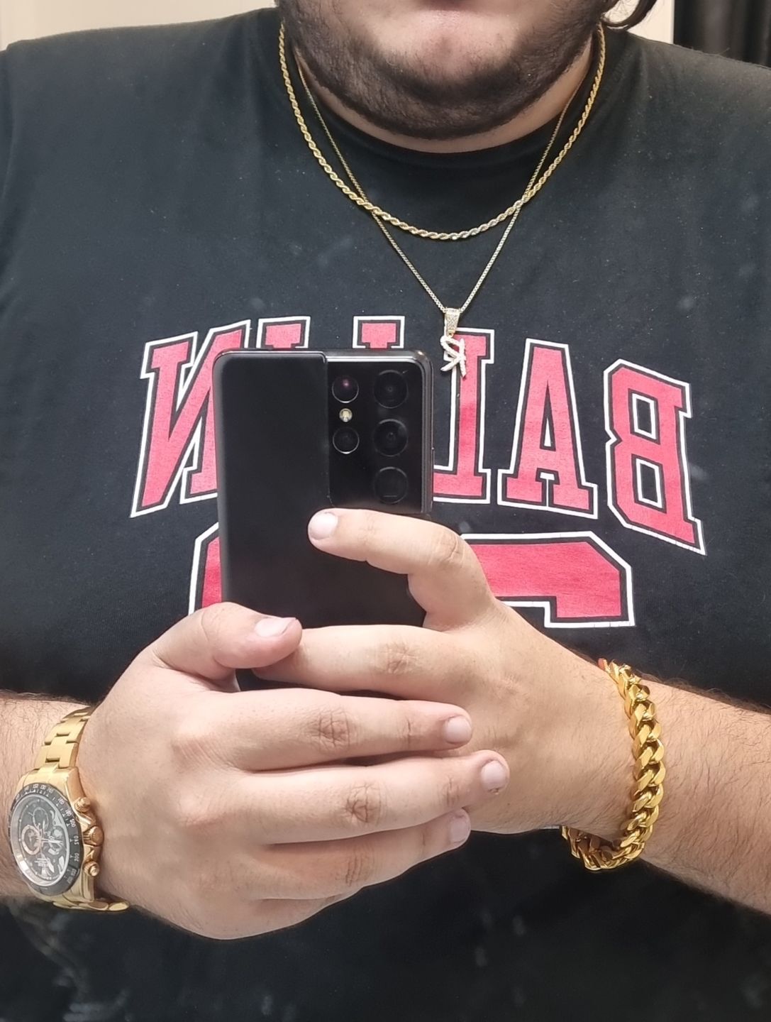 Customer photo review of CLEAN ROPE. - 3MM 18K GOLD