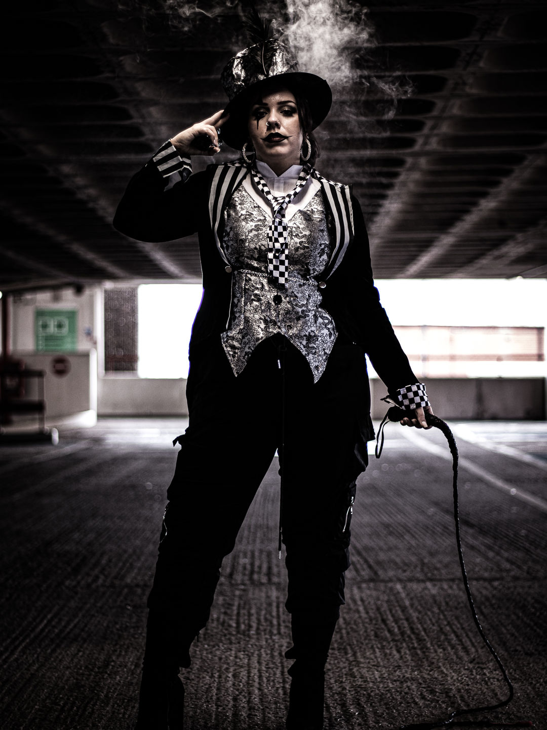Customer photo review of Deluxe Dark Miss Hatter Costume