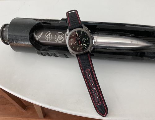 Customer photo review of A-10 Thunderbolt Tribute - Gunmetal Finish, Kevlar Band