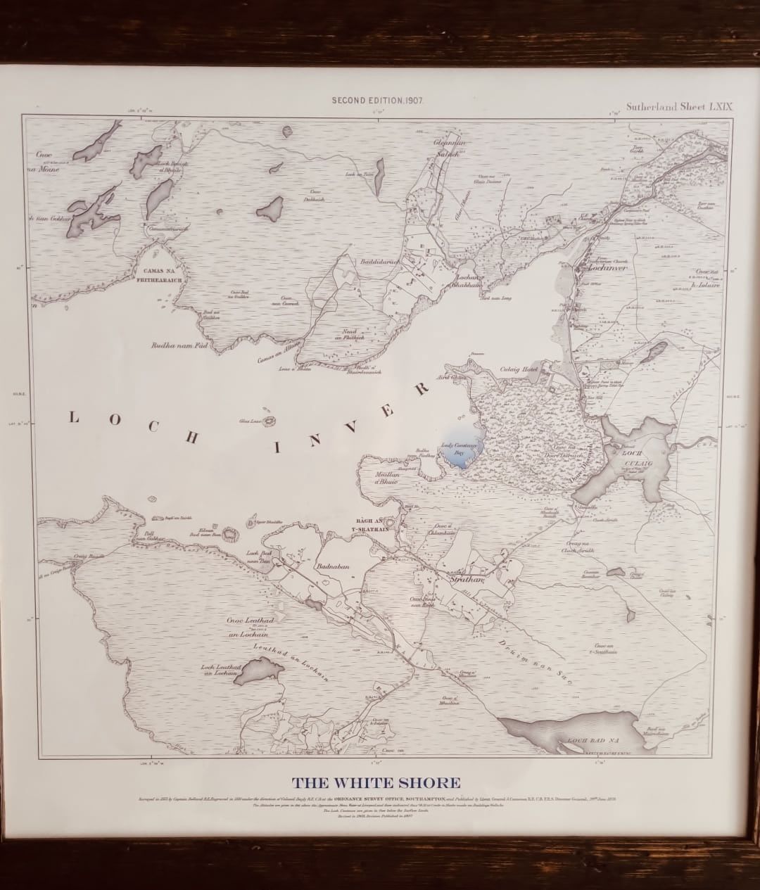 Customer photo review of Personalised Old Map - Make Your Own 1800s and 1900s Ordnance Survey Postcode/Zipcode Street Map