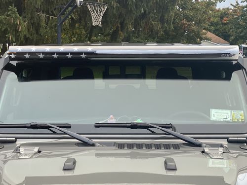 Customer photo review of Black and White American Flag Insert