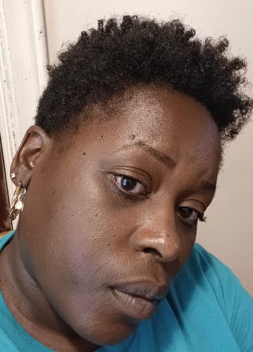 Customer photo review of Respected Roots Hair Moisturizer