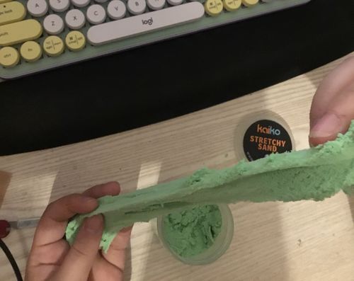 Customer photo review of Stretchy Sand