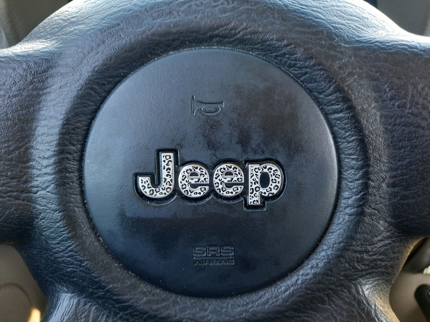 Customer photo review of Animal Print Steering Wheel Decal for Jeep