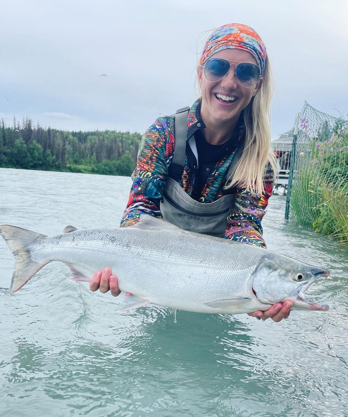 Customer photo review of Riffle Snap Fleece - Brookie