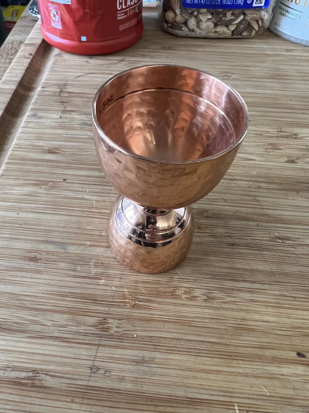 Customer photo review of Hammered Bell Jigger - BIC Originals