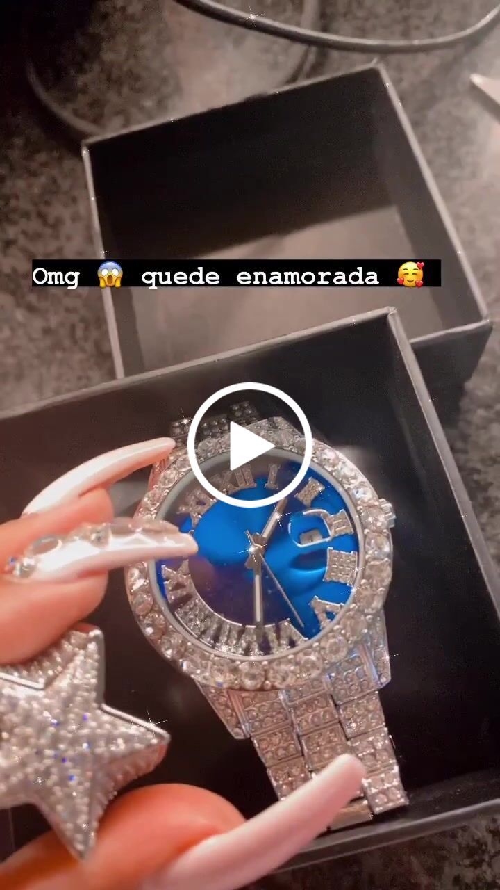 Customer video review of Sapphire Numeral Dial Diamond Simulant Watch - Silver