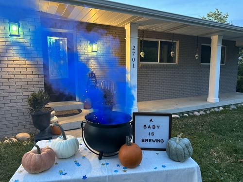 Customer photo review of Gender Reveal Smoke Balls