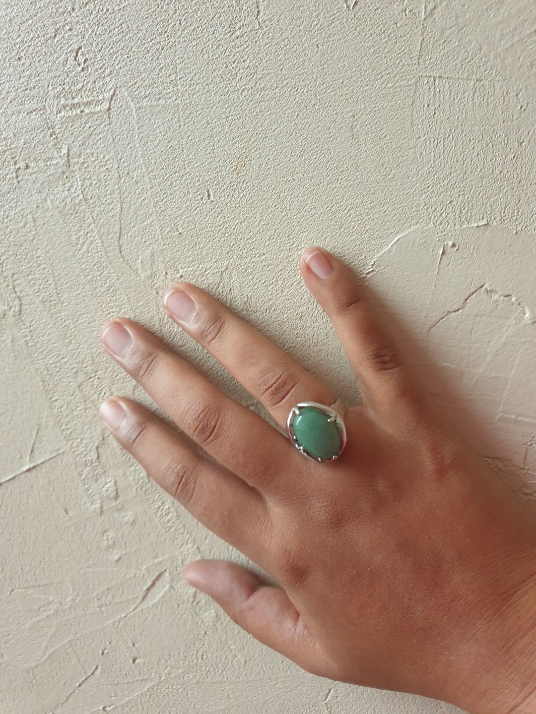 Customer photo review of Bague Aventurine