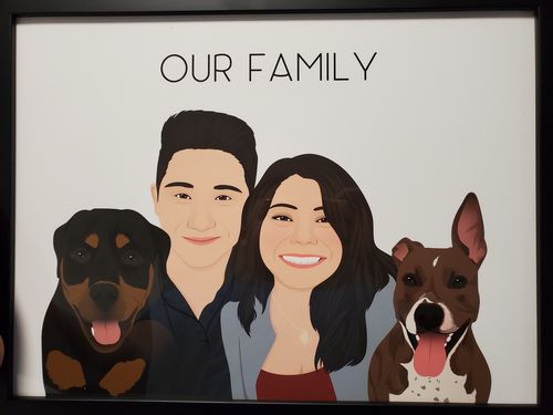 Customer photo review of Custom Fur-mily Portrait