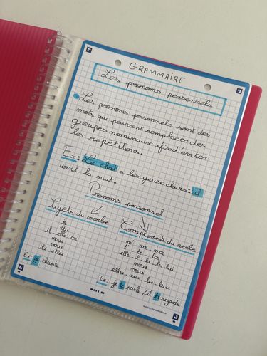 Avis photo d'un client sur Fiches de révision REVISION 2.0 OXFORD # 50 fiches 14,8 x 21 cm - petits carreaux