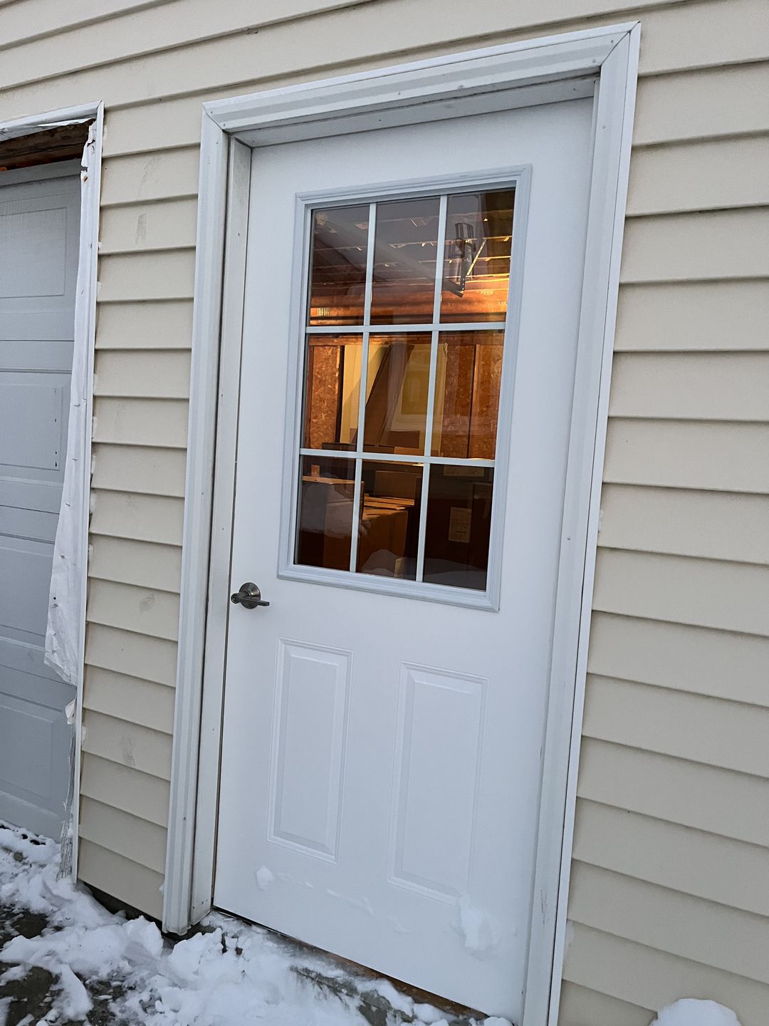 Customer photo review of Grills Between Glass 9 Lite Glass and Frame Kit (Half Lite 24" x 38" Frame Size)