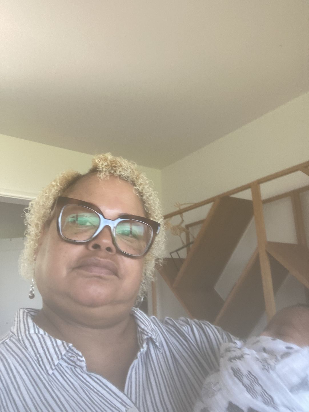 Customer photo review of Curly Hair Wash and Go System with Organic Jojoba Oil for Moisturizing Hair with Lavender Fragrance (Step 1 - 4)