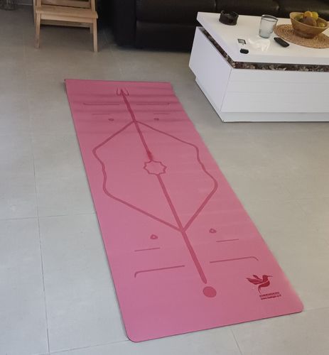 Customer photo review of מזרן יוגה מקצועי מעוצב  ורוד 5 מ"מ Hummingbird