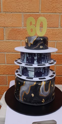 Customer photo review of Film Reel - Custom Edible Icing Image