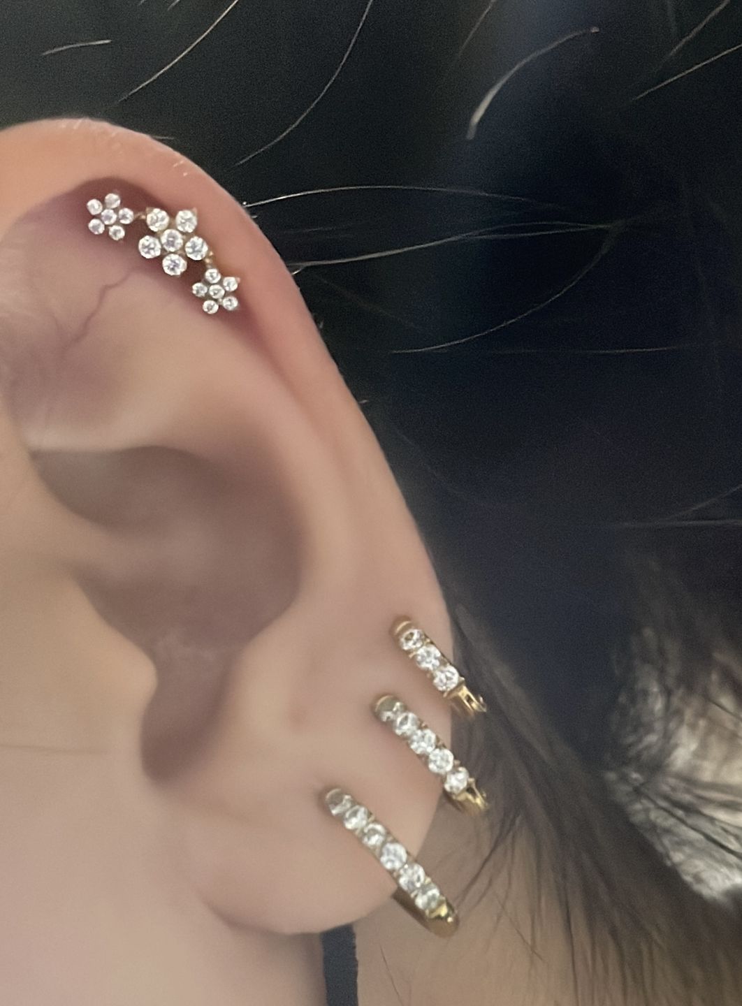 Customer photo review of Flowerish Piercing | Titan