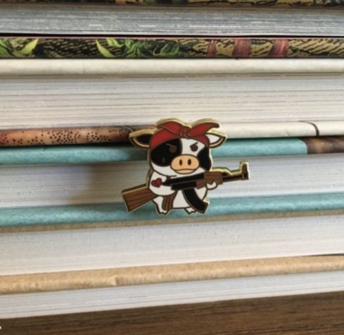 Customer photo review of Anodized Dragon Pin