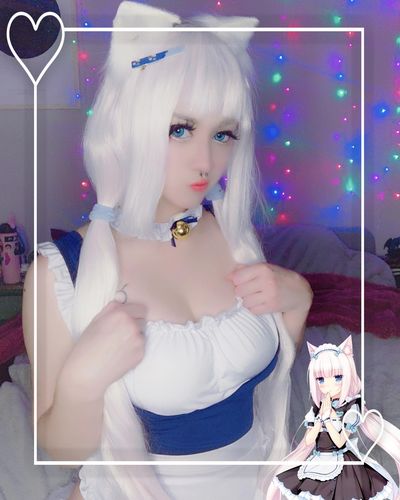 Customer photo review of COSplay tricolor blue£¨Two piece£©YC20013