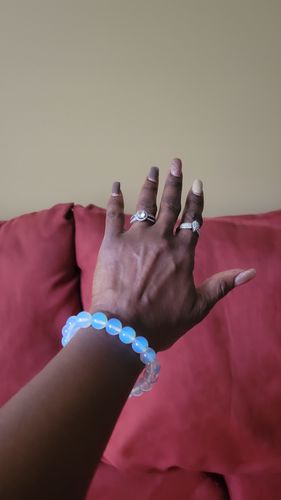 Customer photo review of Opalite ~ Power, Courage and Success Bracelet