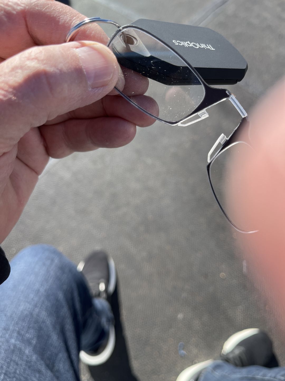Customer photo review of Readers + Black Keychain Case