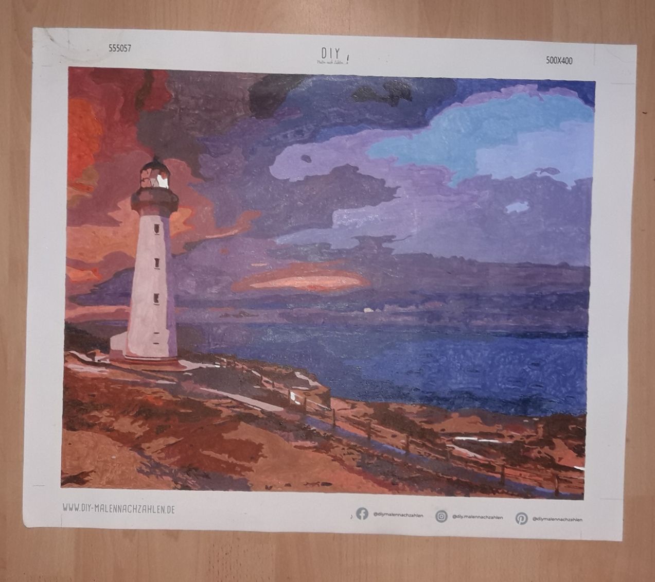 Customer photo review of Malen nach Zahlen - Leuchtturm Punkt
