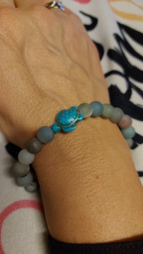 Customer photo review of "Turtle" tracking bracelet