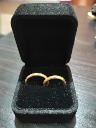 Customer photo review of Classic Plain Wedding Rings