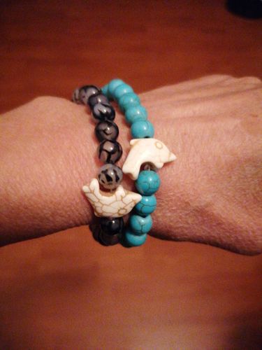 Customer photo review of "Dolphin" tracking bracelet