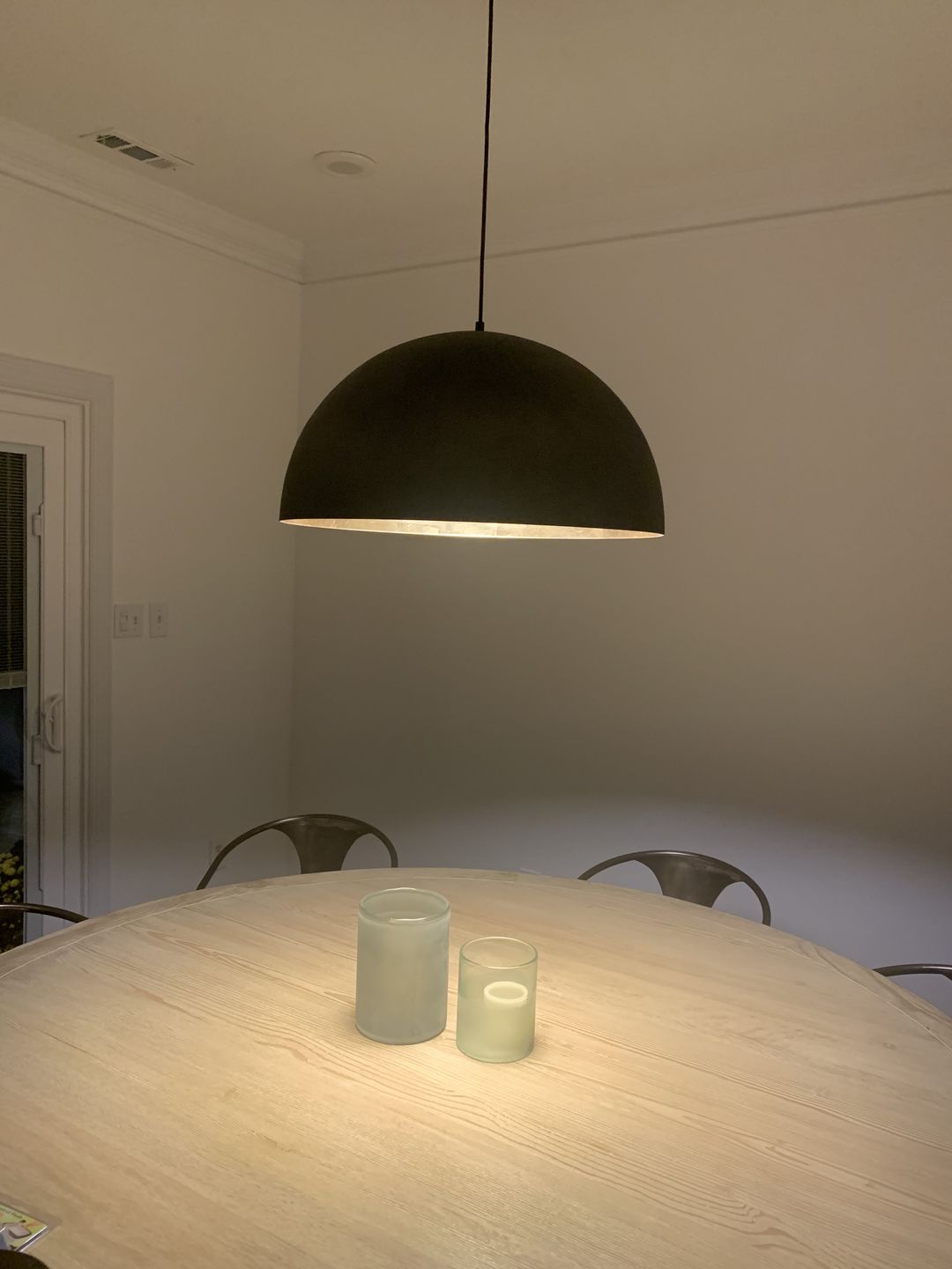 Customer photo review of Oversized Metal Dome Pendant Light