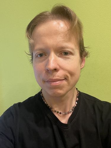 Customer photo review of Healing Tube Tourmaline Necklace for Self Love and Understanding