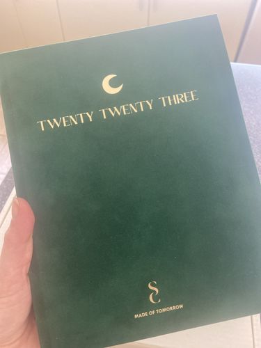 Customer photo review of Made Of Tomorrow x Sisters & Co | 2023 Moon Diary - Emerald Green