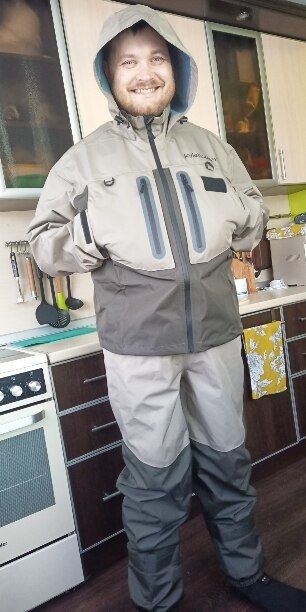Customer photo review of Kylebooker Fly Fishing Wading Jacket WJ002
