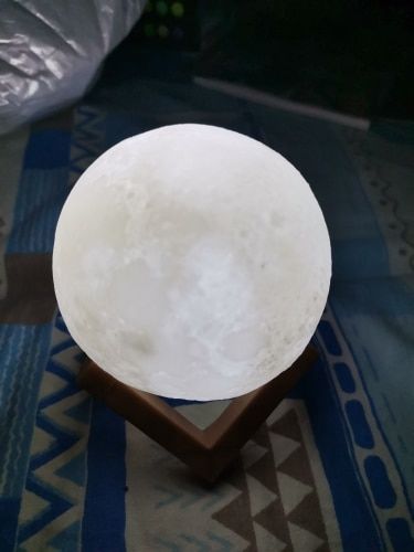 Customer photo review of Mystical Moon Lamp