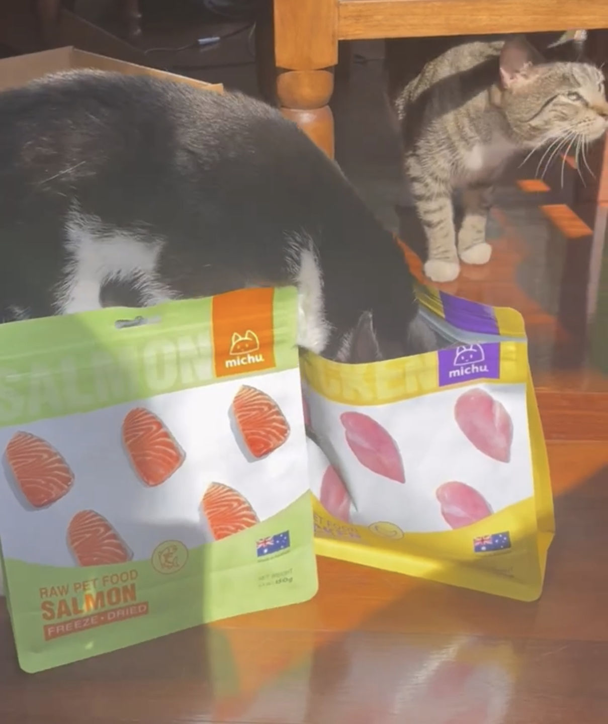 Customer photo review of Michu Freeze Dried Raw Pet Food 150g