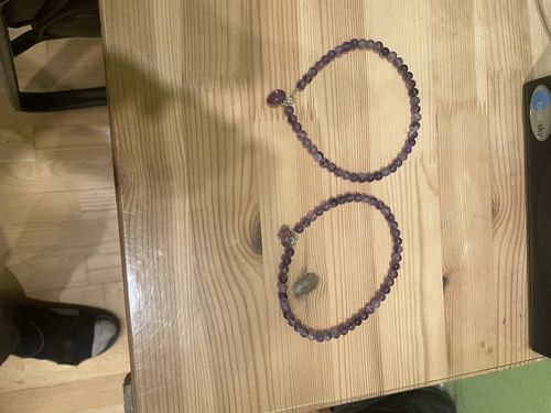 Customer photo review of Soothing Emotions - Amethyst Anklet