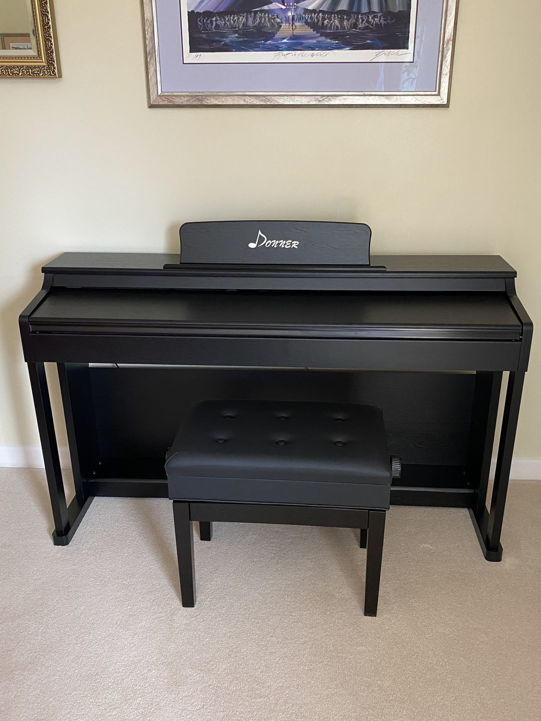Customer photo review of Donner DDP-100 Piano numérique 88 touches lestées
