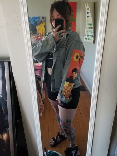 Customer photo review of Van Gogh Denim Jacket