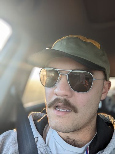 Customer photo review of Big Ultralight Cap, Grey/Yellow