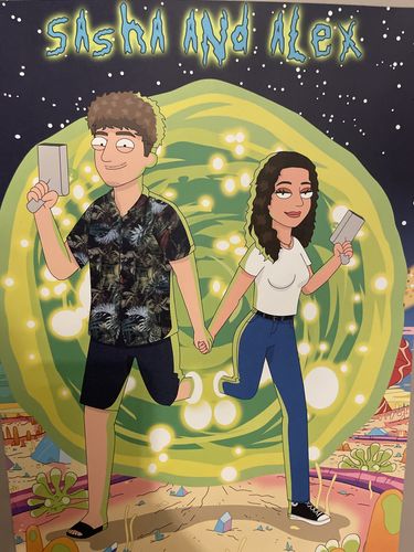 Customer photo review of 'Rick and Morty' Custom Portrait