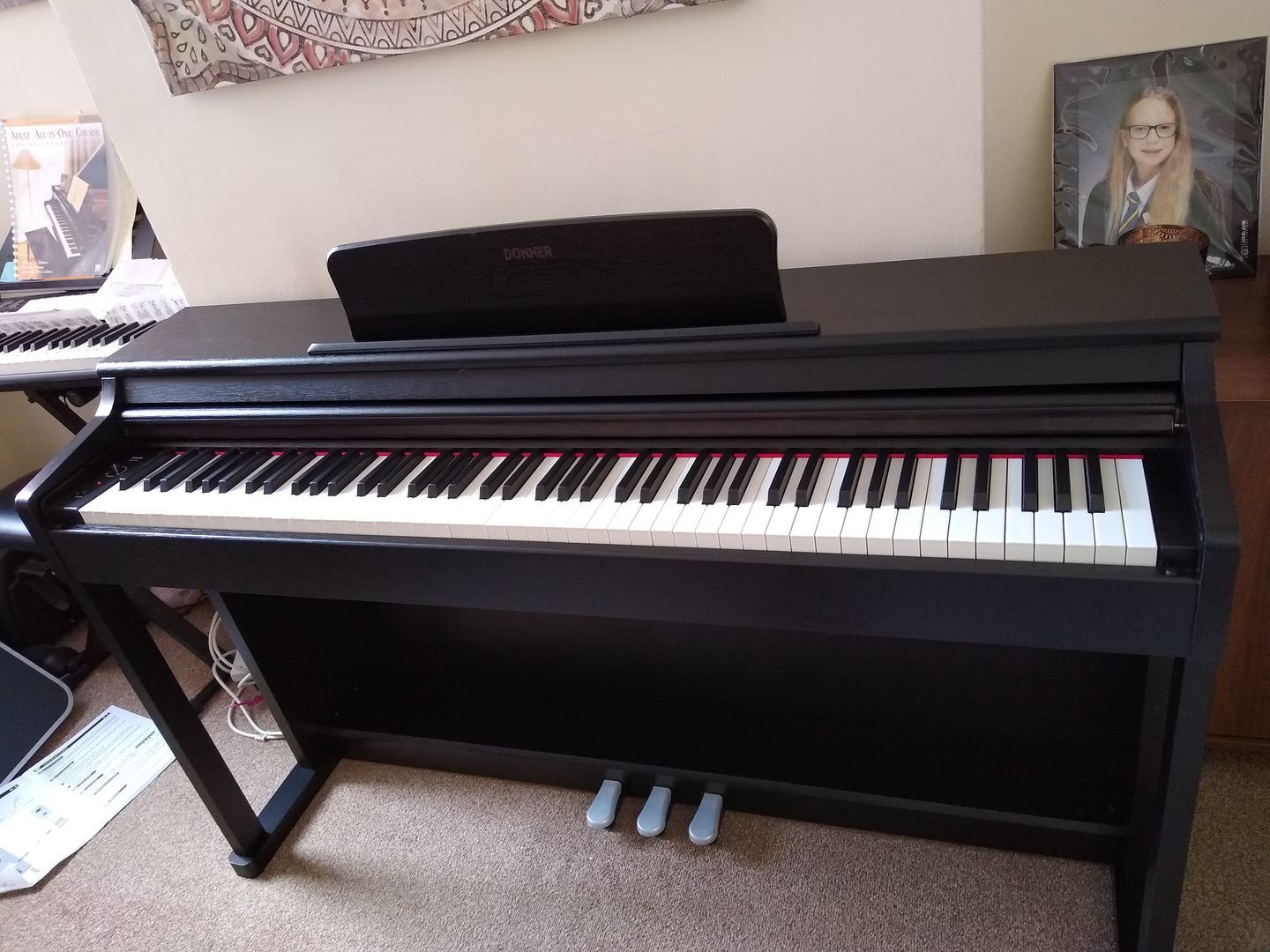 Customer photo review of Donner DDP-100 Piano numérique 88 touches lestées