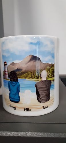 Customer photo review of Woman & Cats Mug - Life is better with a Cat -Personalised Mug