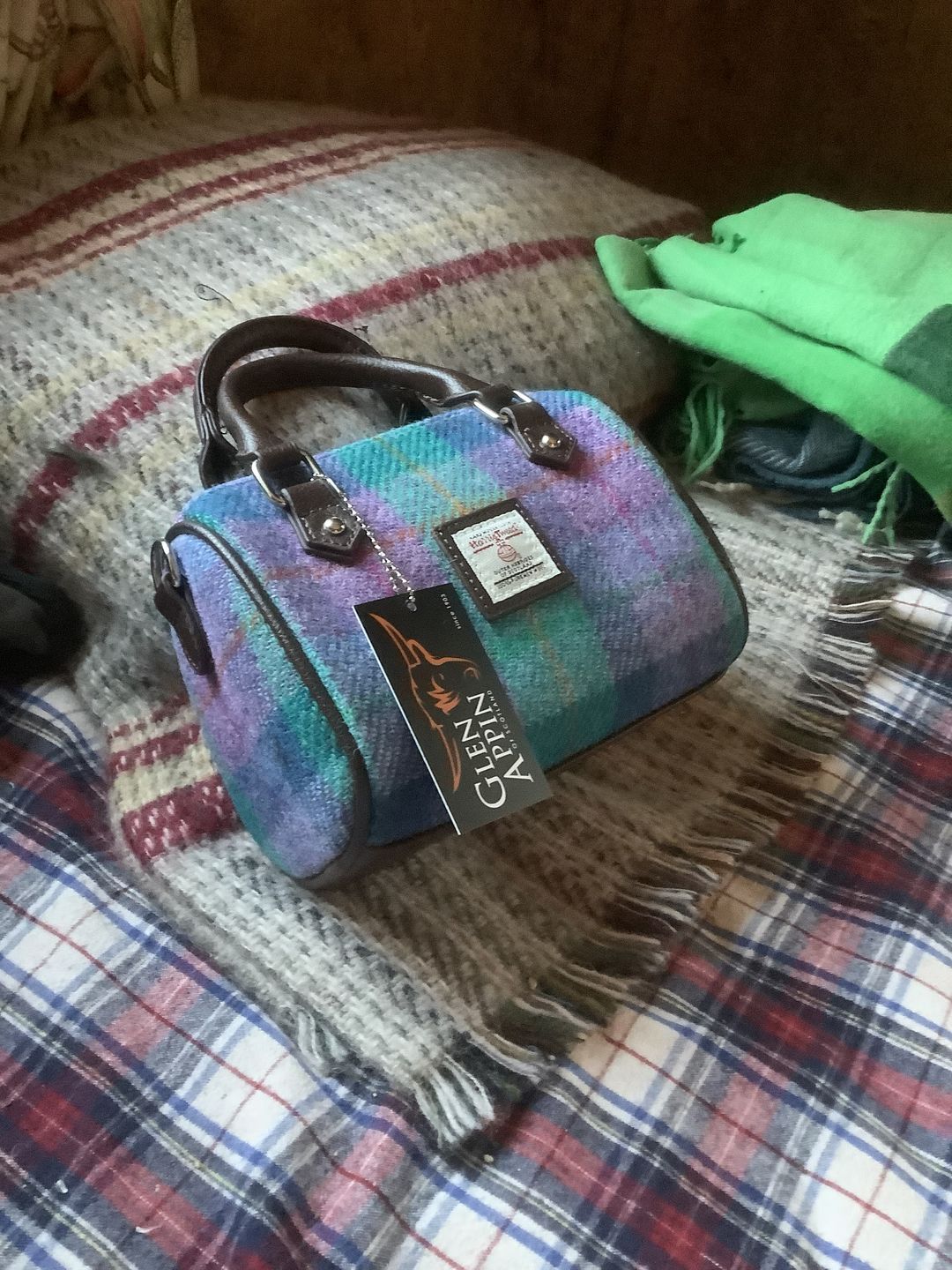 Customer photo review of Harris Tweed Mini Bowling Bag