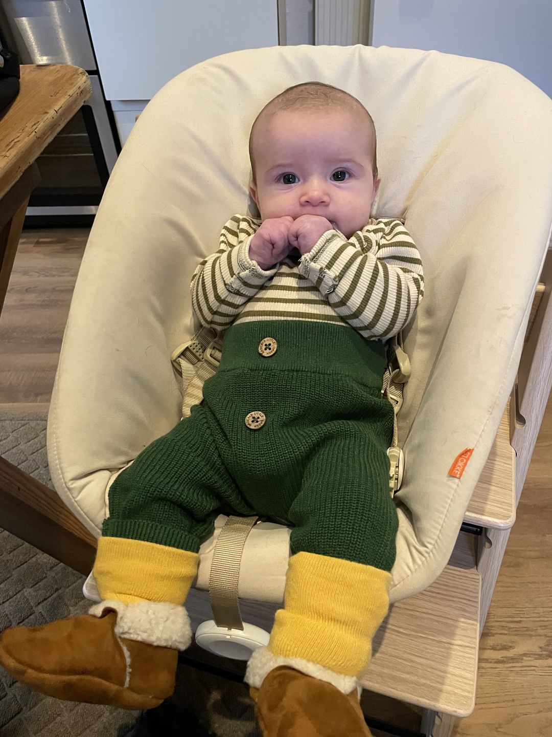 Customer photo review of Olive Knitted Joggers