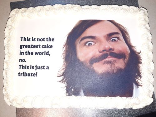 Customer photo review of A4 Rectangle Custom Edible Icing Image