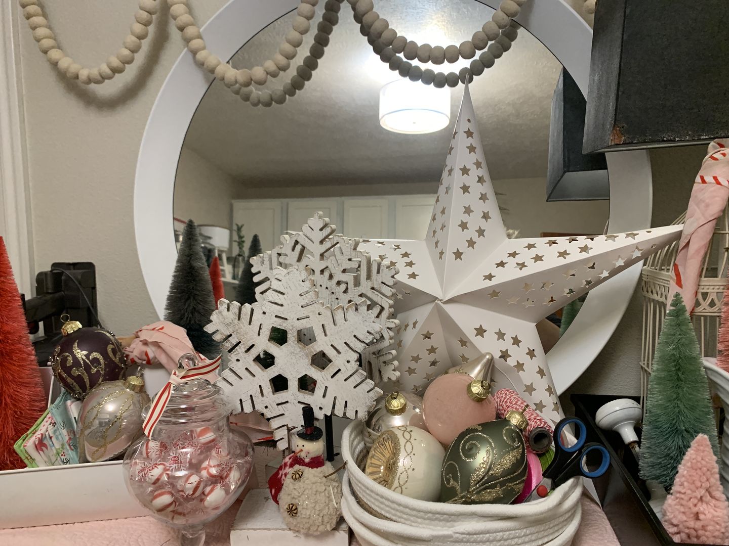 Customer photo review of 24" Solid White Stars Cut-Out Paper Star Lantern, Chinese Hanging Wedding & Party Decoration