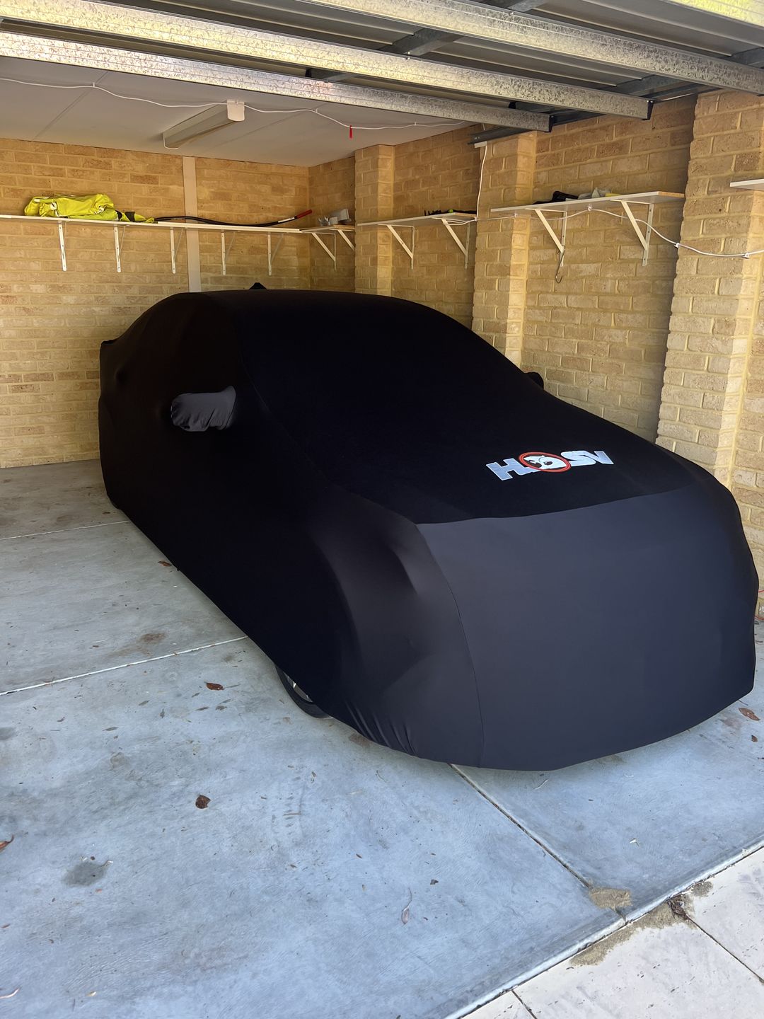 Customer photo review of 2013-2017 HSV Clubsport / Senator GenF with small wing / no wing aerial   2 mirrors Purfit Indoor Custom Car Cover