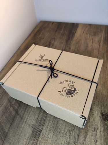 Customer photo review of Wooden Handle Face Stamp